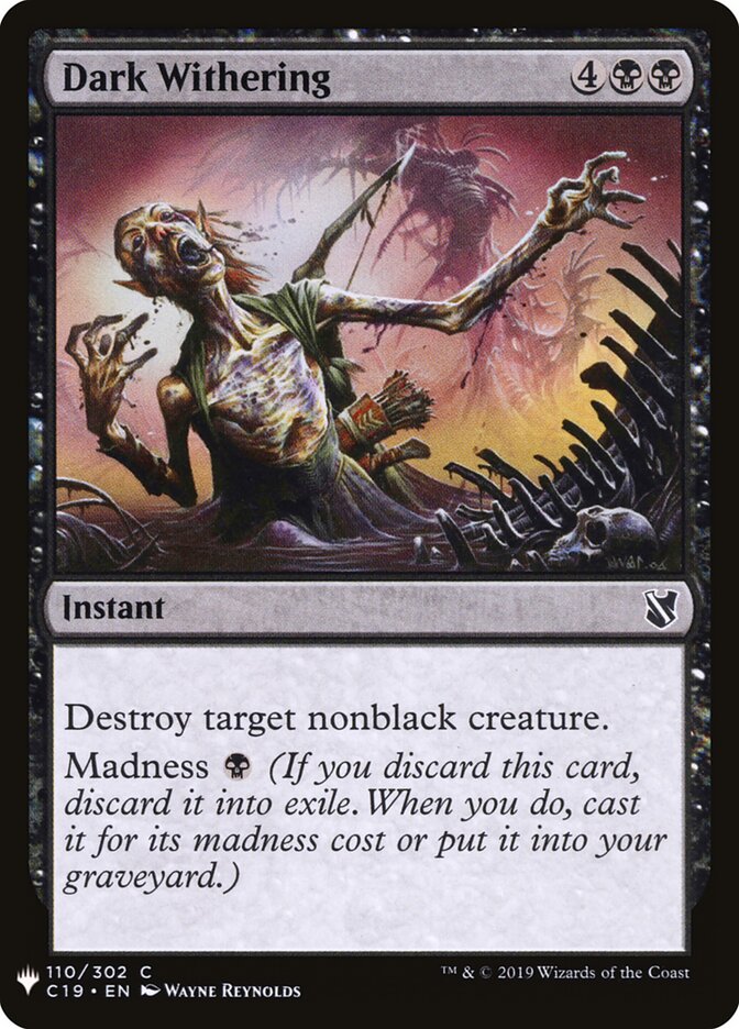 Dark Withering (C19-110) - The List (PLST)