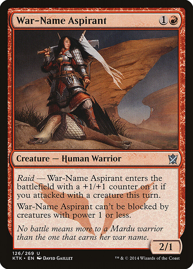 War-Name Aspirant (126) - Khans of Tarkir (KTK)