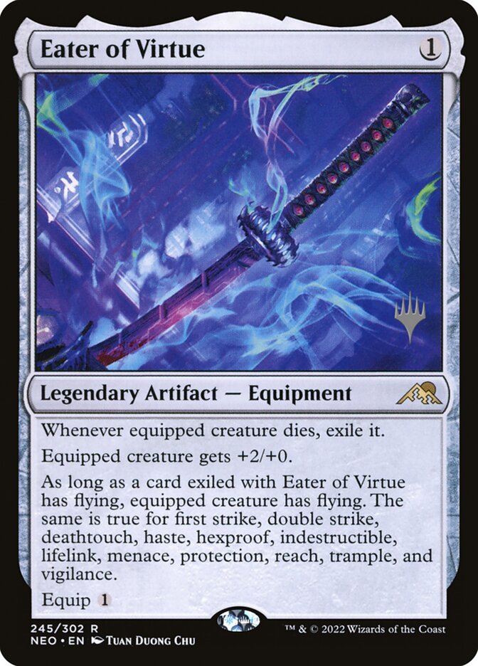 Eater of Virtue (245p) - Kamigawa: Neon Dynasty Promos (PNEO)