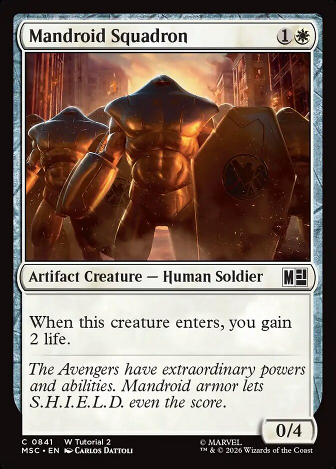 Mandroid Squadron (841) - Marvel Super Heroes Commander (MSC)