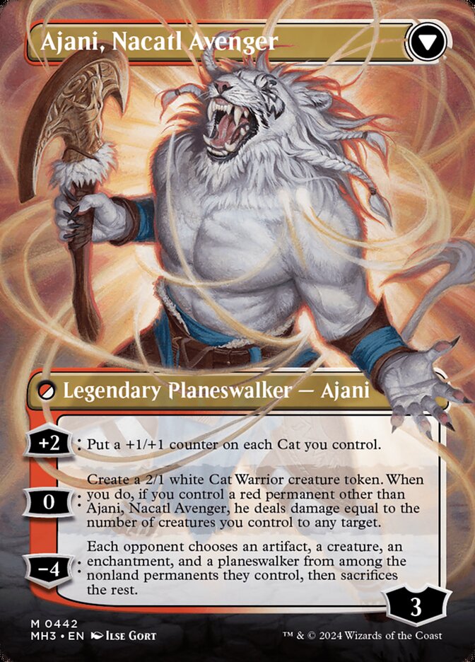Ajani, Nacatl Pariah // Ajani, Nacatl Avenger (442) - Modern Horizons 3 (MH3)