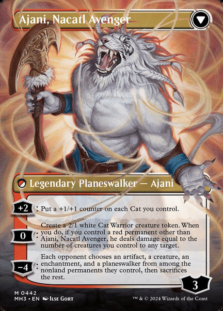 Ajani, Nacatl Pariah // Ajani, Nacatl Avenger (442) - Modern Horizons 3 (MH3)