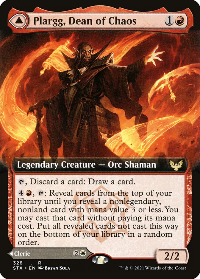 Plargg, Dean of Chaos // Augusta, Dean of Order (328) - Strixhaven: School of Mages (STX)