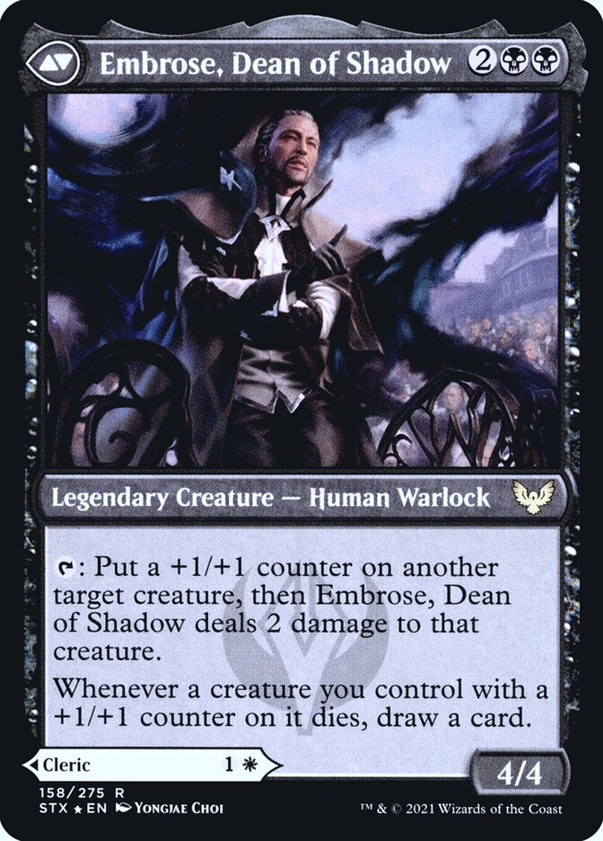 Shaile, Dean of Radiance // Embrose, Dean of Shadow (158s) - Strixhaven: School of Mages Promos (PSTX)