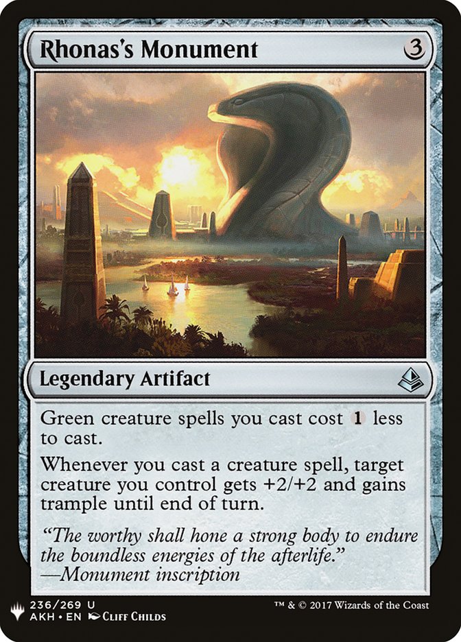 Rhonas's Monument - The List (PLST)
