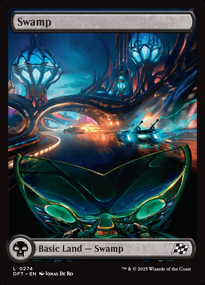 Swamp (274) - [Foil, Full Art] Aetherdrift (DFT)