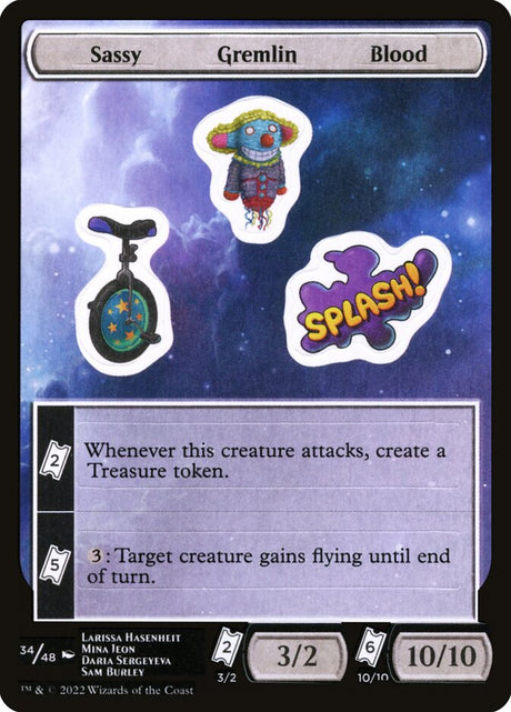 Sassy Gremlin Blood (34) - Unfinity Sticker Sheets (SUNF)