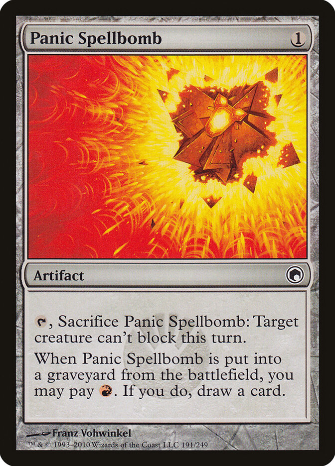 Panic Spellbomb (191) - Scars of Mirrodin (SOM)