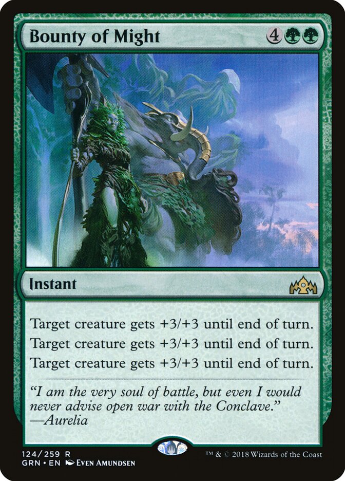 Bounty of Might (124) - Guilds of Ravnica (GRN)