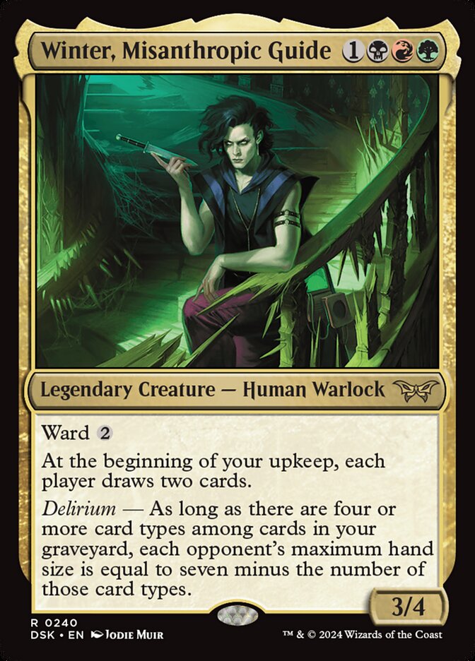 Winter, Misanthropic Guide - [Foil] Duskmourn: House of Horror (DSK)