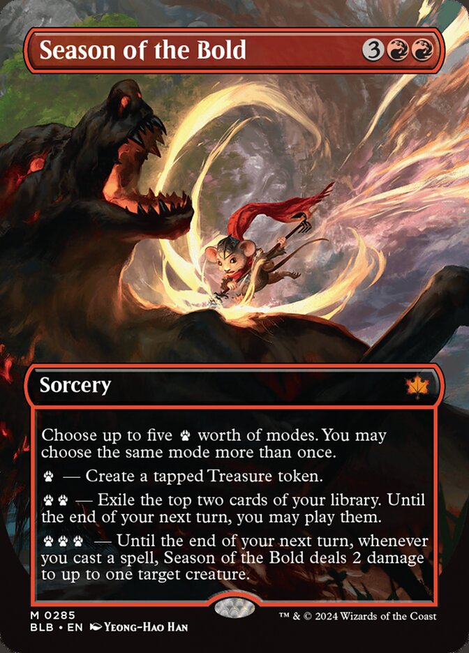 Season of the Bold - [Borderless] Bloomburrow (BLB)