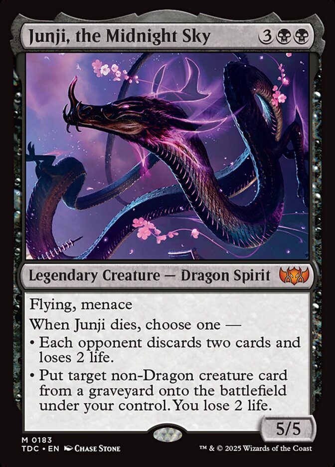 Junji, the Midnight Sky (183) - Tarkir: Dragonstorm Commander (TDC)