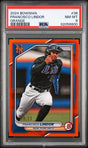 Francisco Lindor 2024 Bowman #38 Orange - [PSA Graded 8] - Front