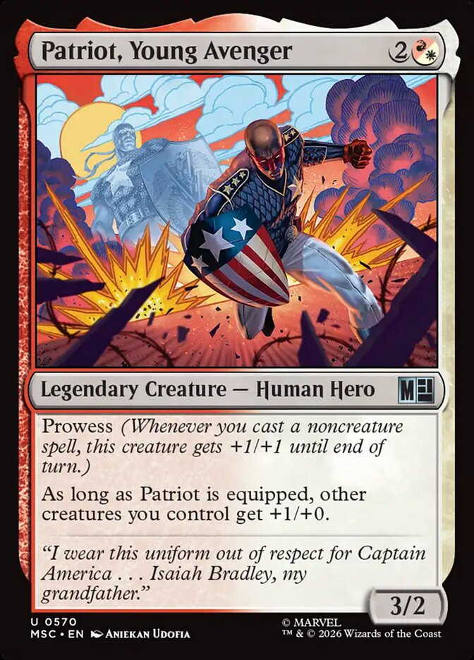 Patriot, Young Avenger (570) - Marvel Super Heroes Commander (MSC)