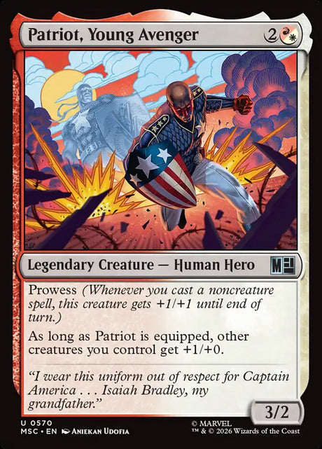 Patriot, Young Avenger (570) - Marvel Super Heroes Commander (MSC)