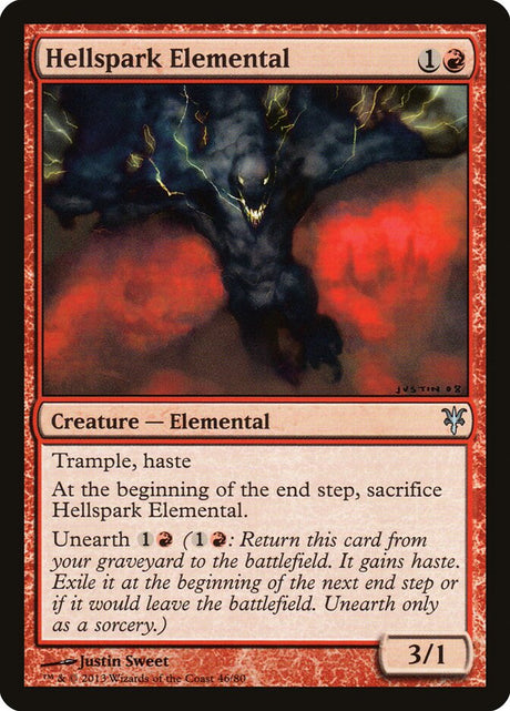 Hellspark Elemental (46) - Duel Decks: Sorin vs. Tibalt (DDK)