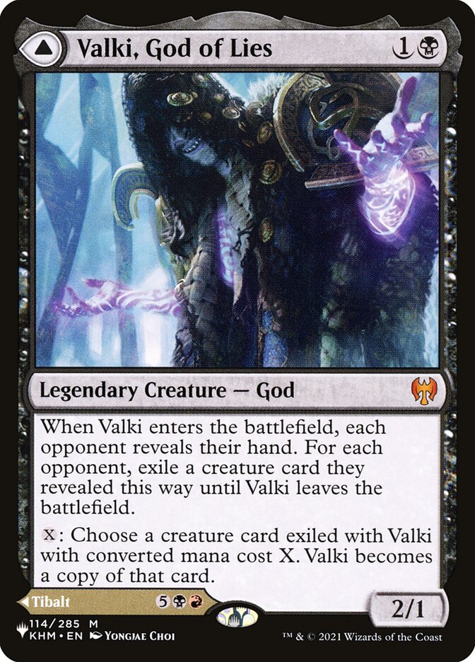 Valki, God of Lies // Tibalt, Cosmic Impostor (KHM-114) - The List (PLST)