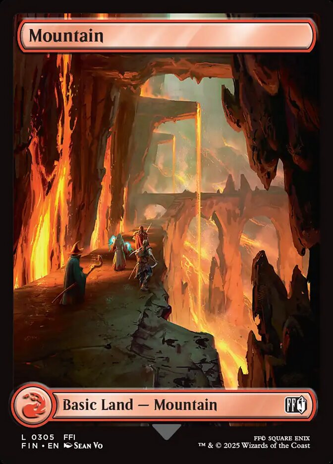 Mountain (305) - [Foil, Full Art] Final Fantasy (FIN)
