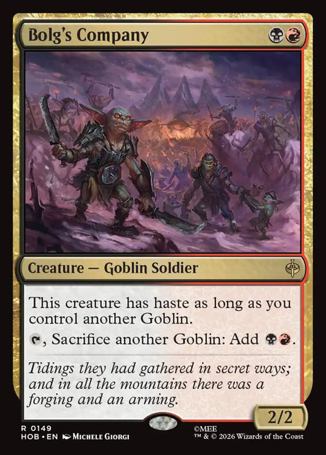 Bolg's Company (149) - The Hobbit (HOB)
