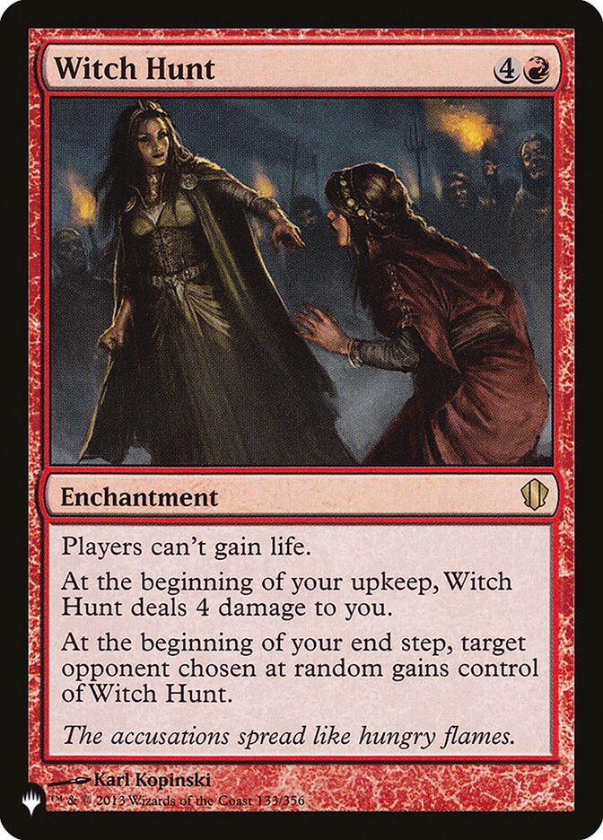 Witch Hunt (C13-133) - The List (PLST)