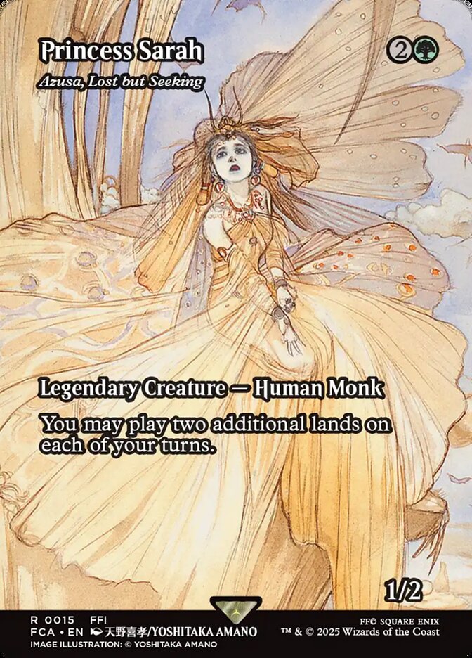 Princess Sarah - Azusa, Lost but Seeking (15) - [Foil, Borderless] Final Fantasy: Through the Ages (FCA)
