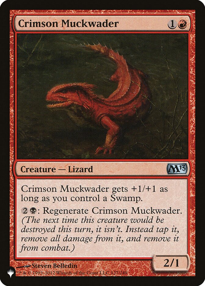 Crimson Muckwader (M13-127) - The List (PLST)