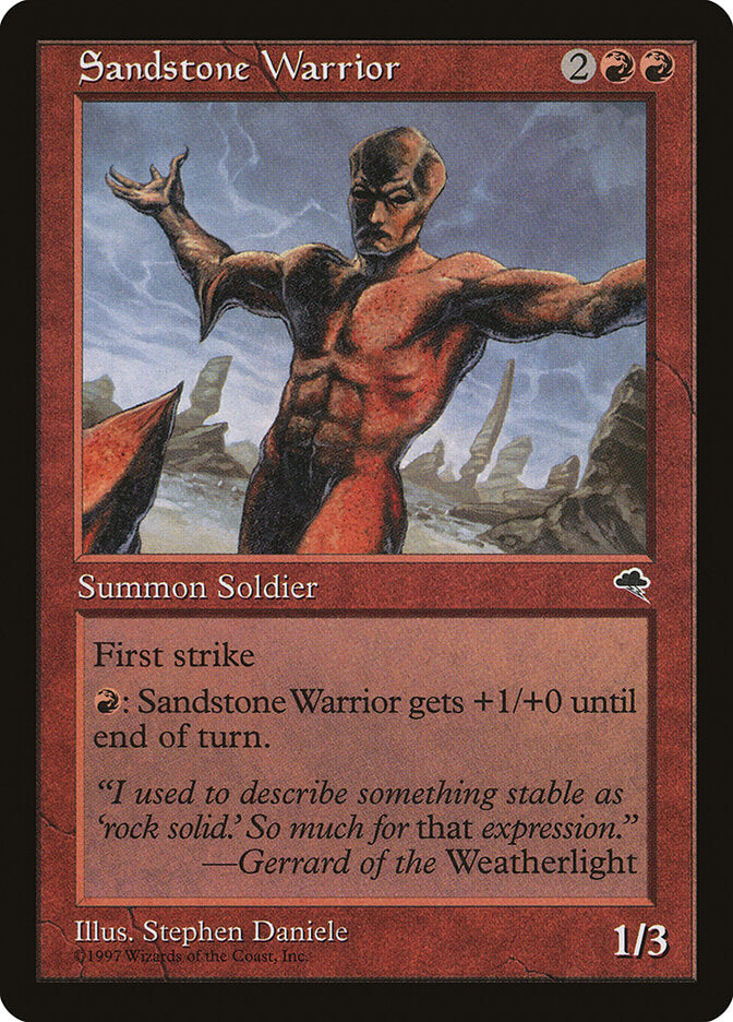 Sandstone Warrior (199) - Tempest (TMP)