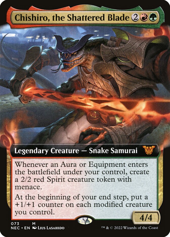 Chishiro, the Shattered Blade (73) - Neon Dynasty Commander (NEC)