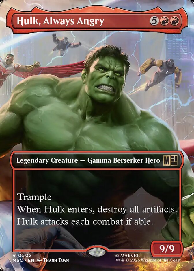 Hulk, Always Angry (502) - Marvel Super Heroes Commander (MSC)