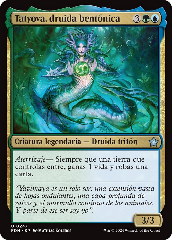 Tatyova, Benthic Druid - [Foil] Foundations (FDN)