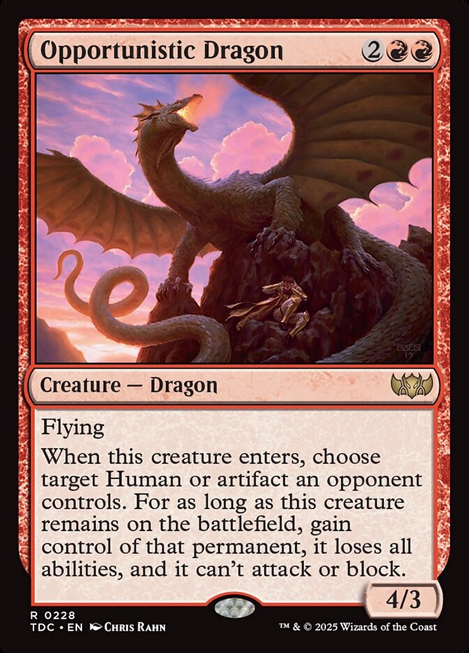 Opportunistic Dragon (228) - Tarkir: Dragonstorm Commander (TDC)
