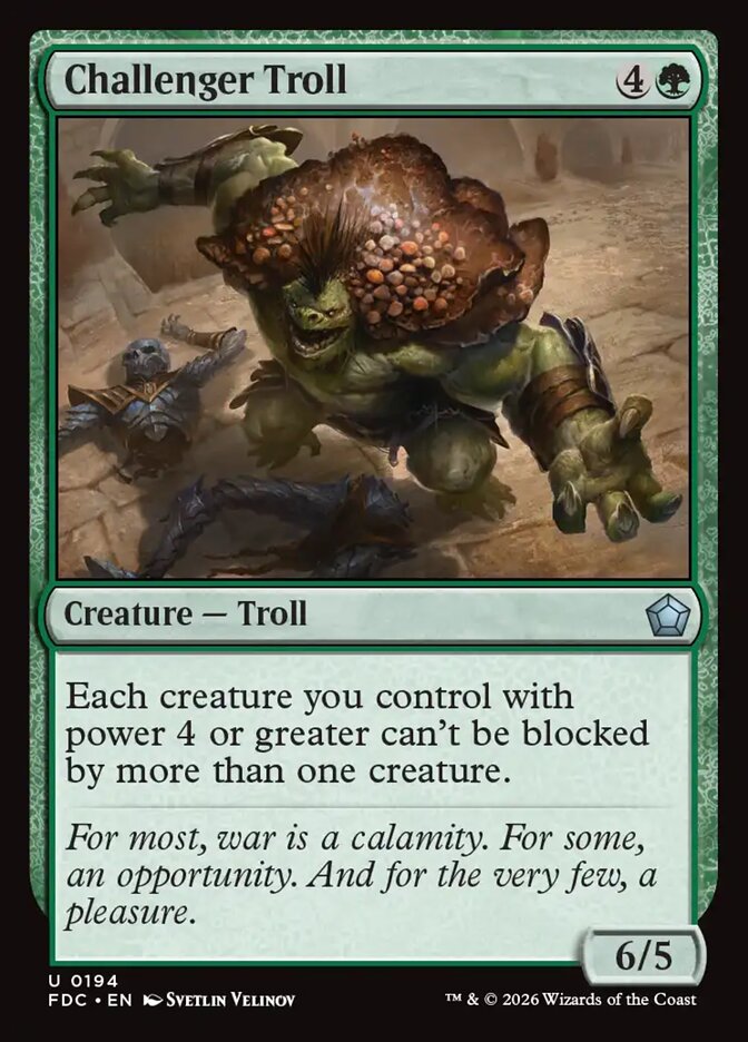 Challenger Troll (194) - Foundations Commander (FDC)