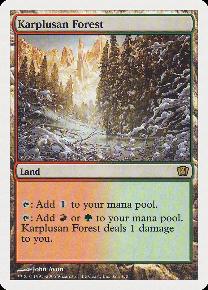 Karplusan Forest (321) - Ninth Edition (9ED)