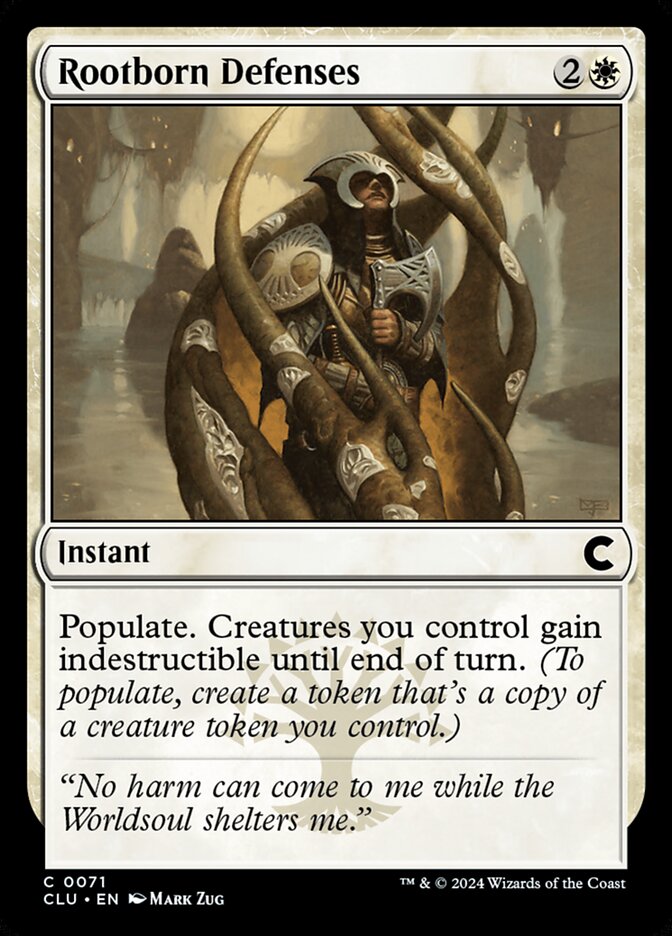 Rootborn Defenses (71) - Ravnica: Clue Edition (CLU)