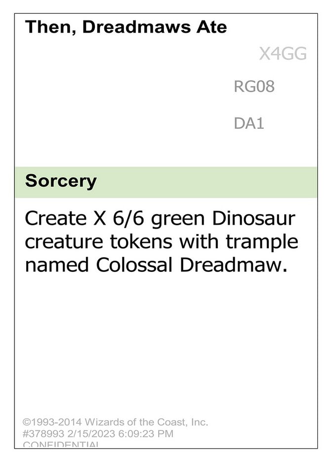Then, Dreadmaws Ate Everyone (RG08) - Unknown Event (UNK)