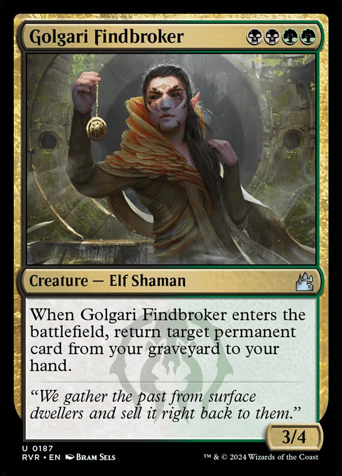Golgari Findbroker (187) - Ravnica Remastered (RVR)