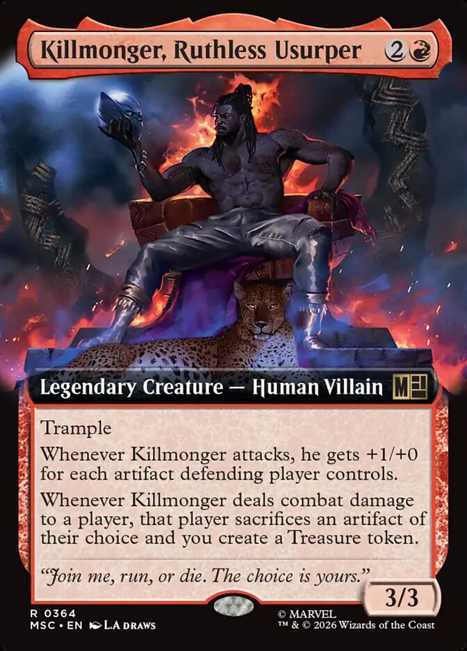 Killmonger, Ruthless Usurper (364) - Marvel Super Heroes Commander (MSC)