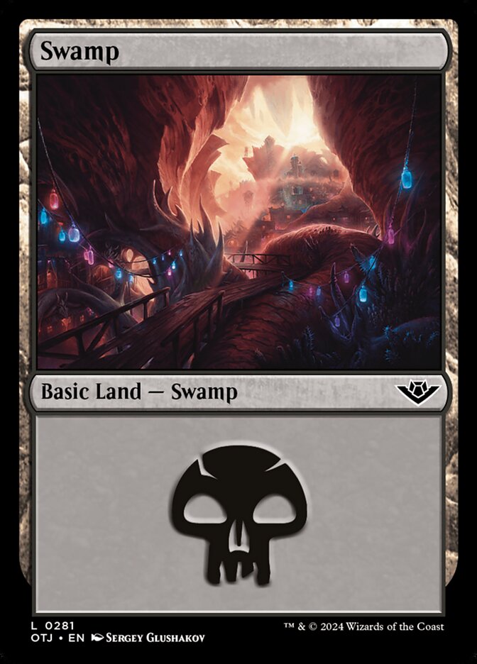 Swamp (281) - [Foil] Outlaws of Thunder Junction (OTJ)