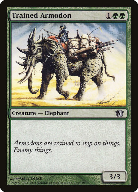 Trained Armodon (284) - Eighth Edition (8ED)