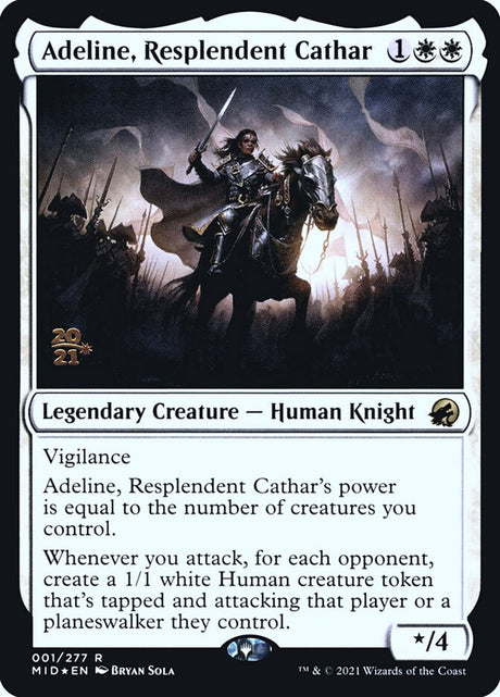 Adeline, Resplendent Cathar (1s) - Innistrad: Midnight Hunt Promos (PMID)