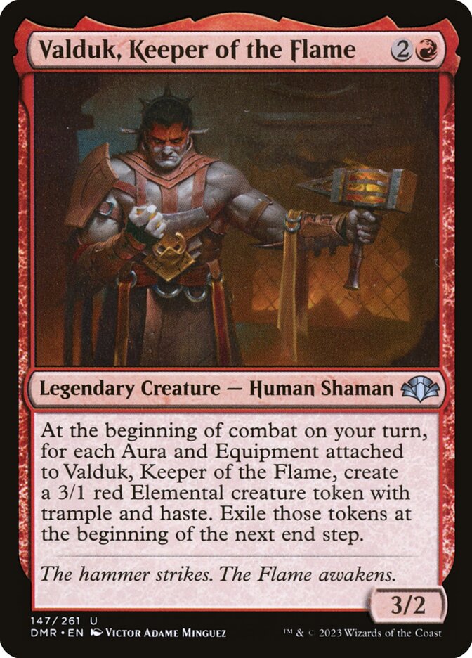 Valduk, Keeper of the Flame (147) - Dominaria Remastered (DMR)