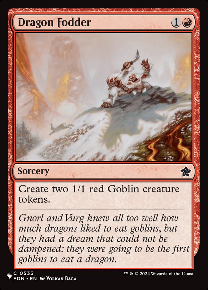 Dragon Fodder (FDN-535) - The List (PLST)