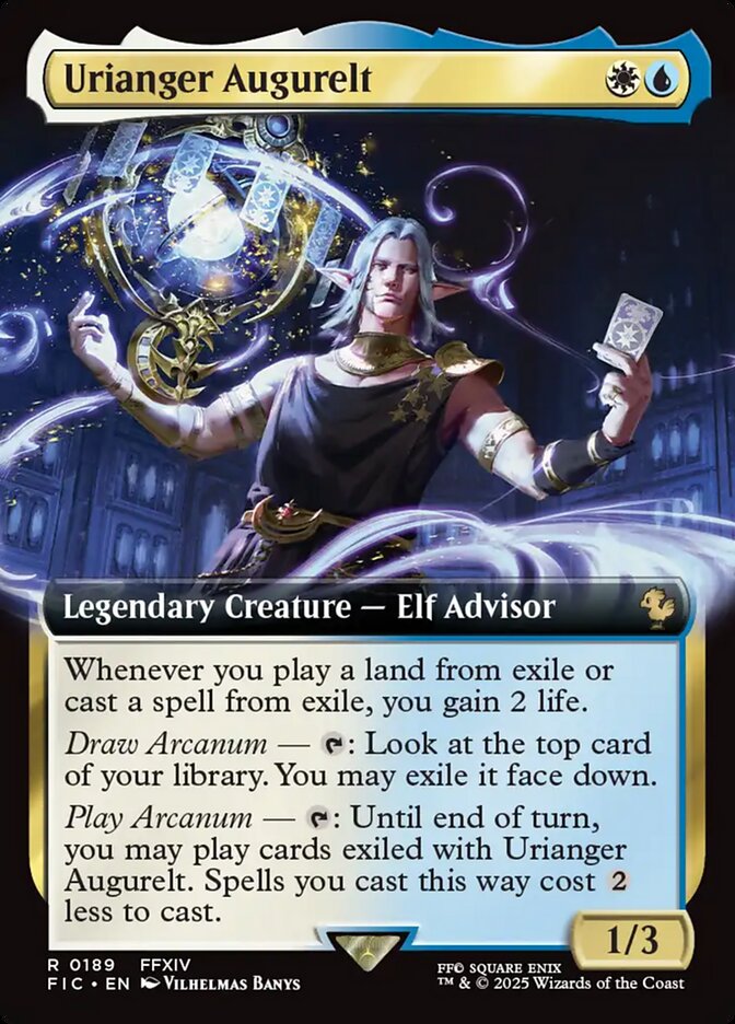 Urianger Augurelt (189) - [Foil, Extended Art] Final Fantasy Commander (FIC)