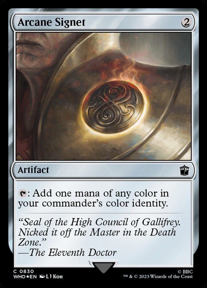 Arcane Signet (830) - Doctor Who (WHO)