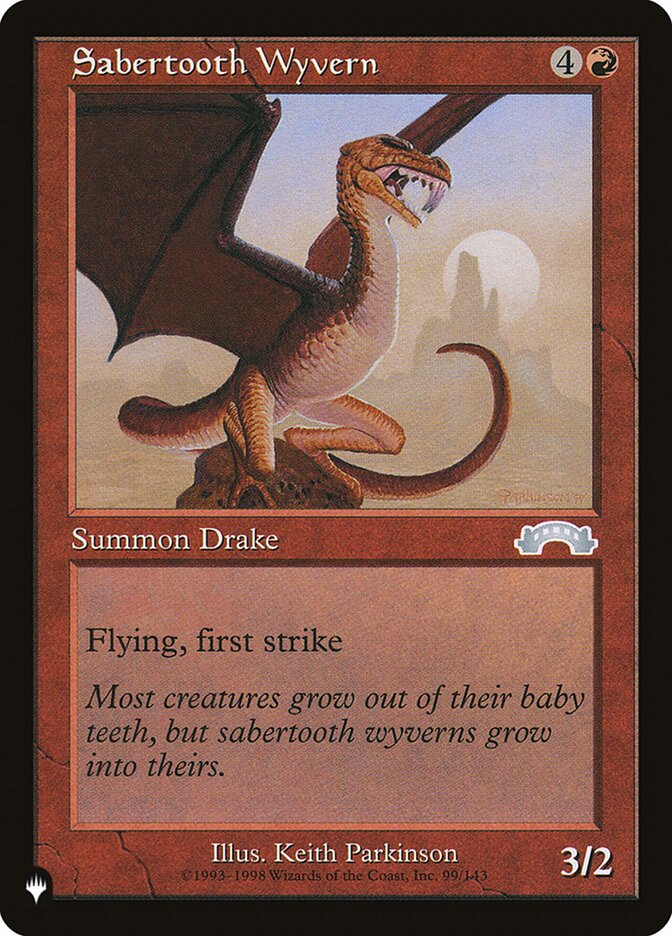 Sabertooth Wyvern (EXO-99) - The List (PLST)