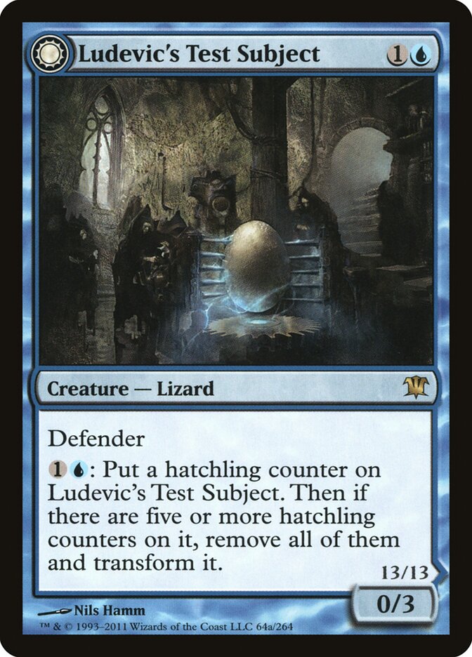 Ludevic's Test Subject // Ludevic's Abomination (64) - Innistrad (ISD)