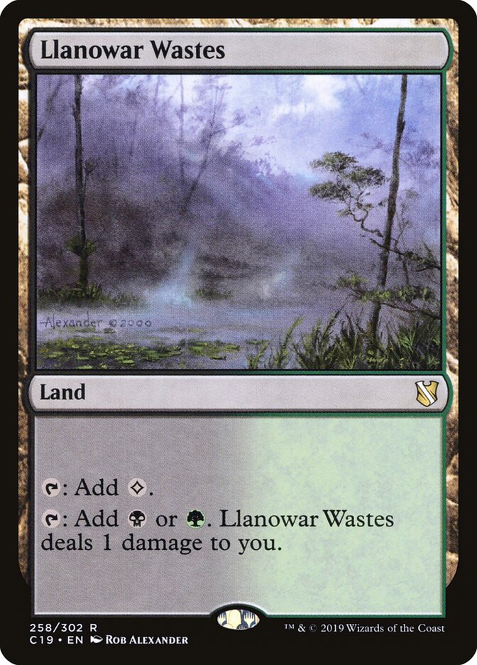 Llanowar Wastes (258) - Commander 2019 (C19)