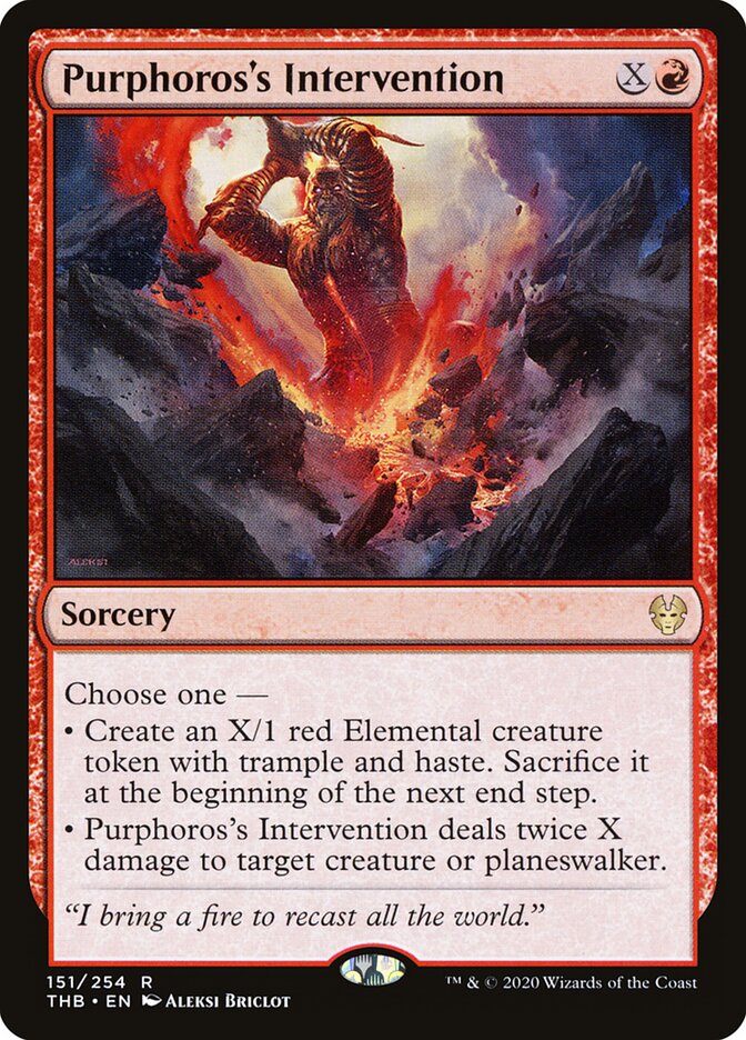 Purphoros's Intervention (151) - Theros Beyond Death (THB)