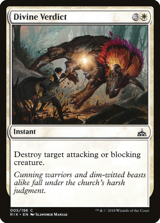 Divine Verdict (5) - Rivals of Ixalan (RIX)