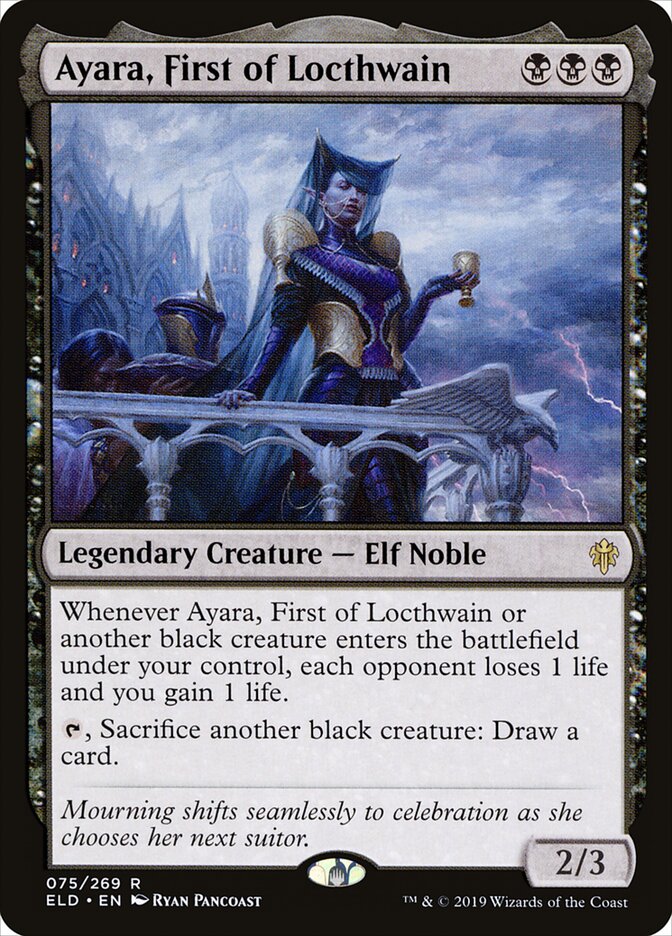 Ayara, First of Locthwain (75) - Throne of Eldraine (ELD)